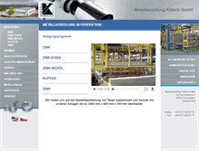 Tablet Screenshot of metallveredlung-kotsch.de